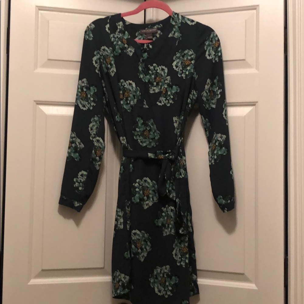 A Pea in the Pod Chiffon Green Dress